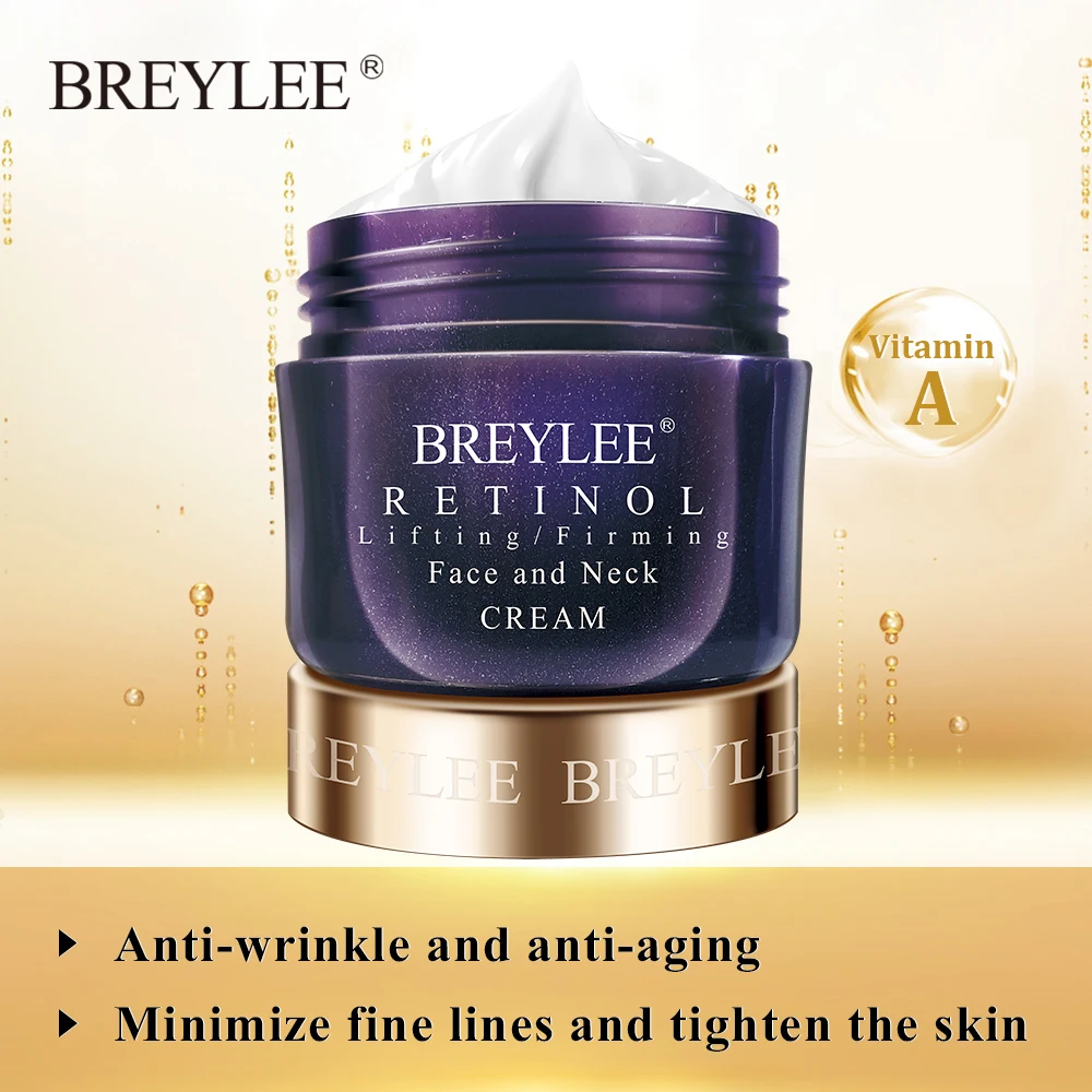 BREYLEE Retinol укрепляющий крем для лица лифтинг шеи против старения удаление морщин