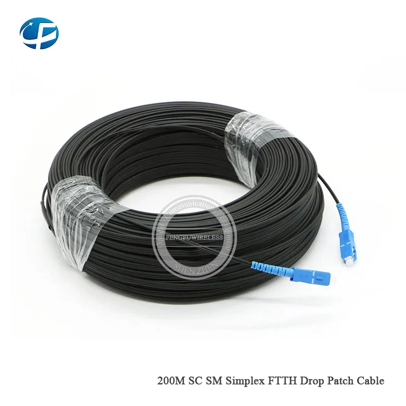 _ Лучшая цена наружный 200 м SC SM SX FTTH кабель патч TPE пластмассовый материал