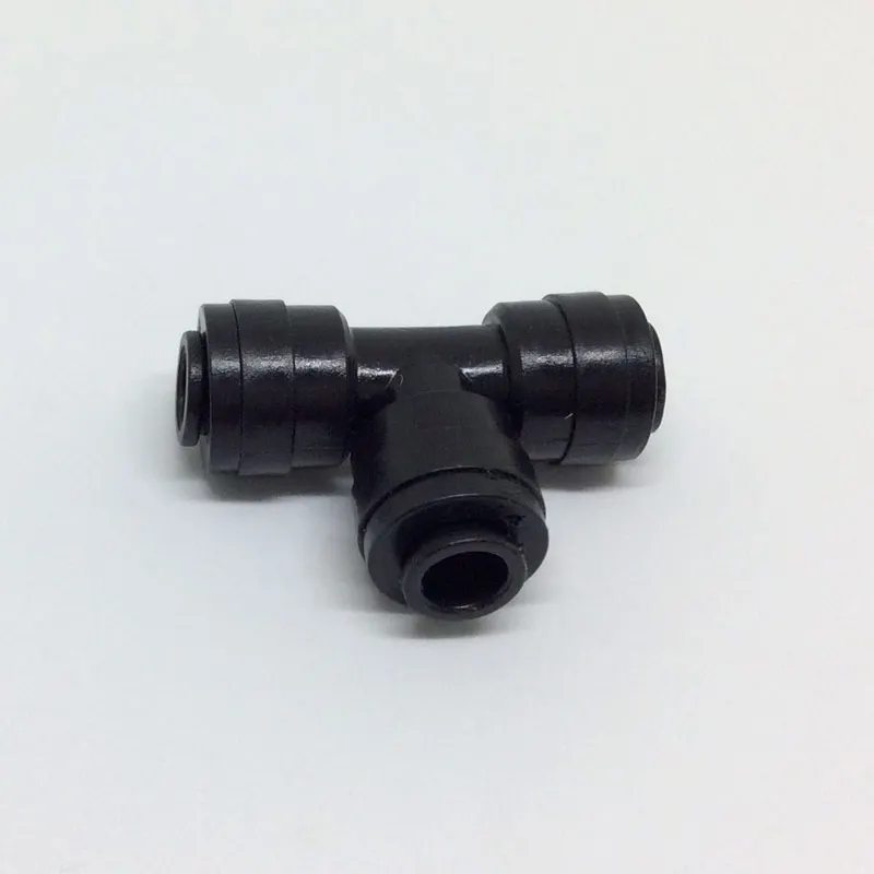 

L061 ENTENCO 1/4'' Quick Pushing Black Tee Connector 5pcs a lot Mist Nozzle Set