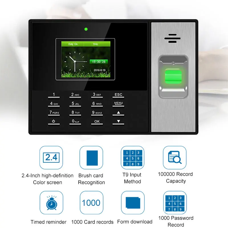 Система считывания отпечатков пальцев TCPIP биометрическая система контроля