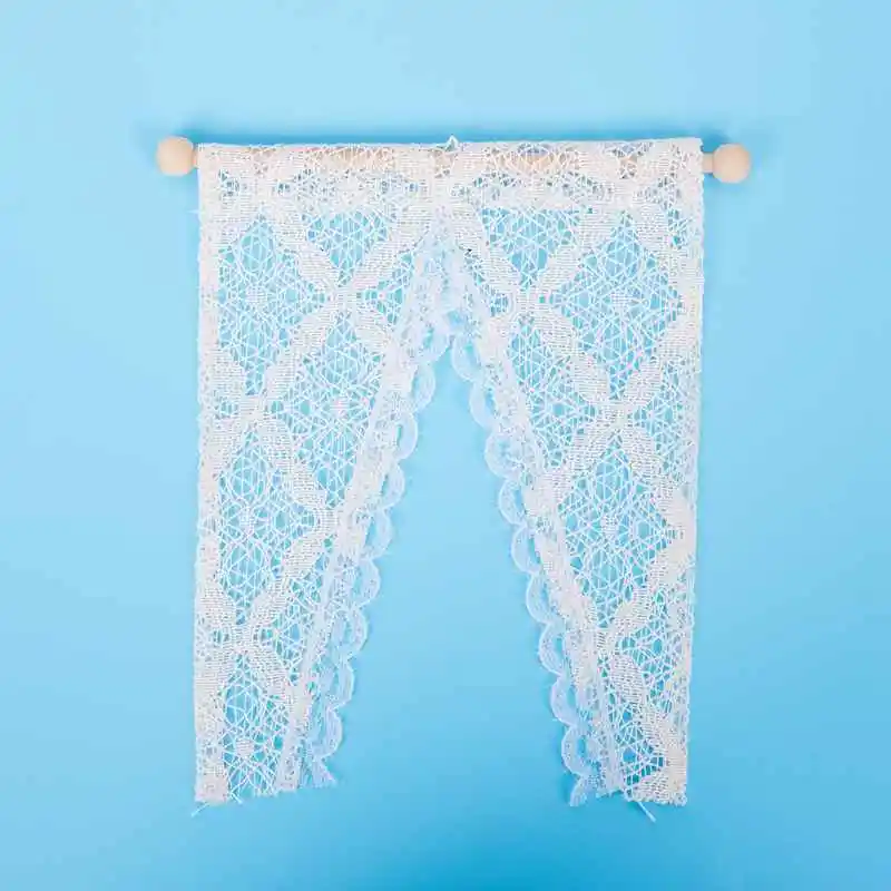 Занавески LBER для кукольного домика Миниатюрные аксессуары мебели балдахин на