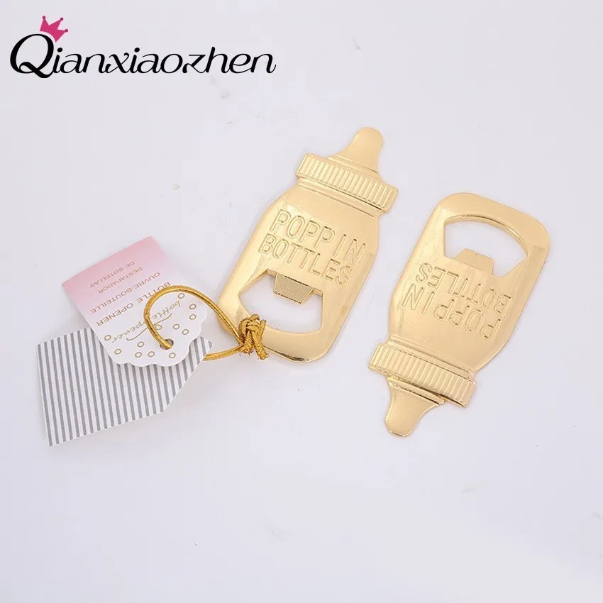 Qianxiaozhen 1pcs Baby's Bottle Beer Opener Baby Shower Favors Gifts Souvenirs Decorations Party | Дом и сад