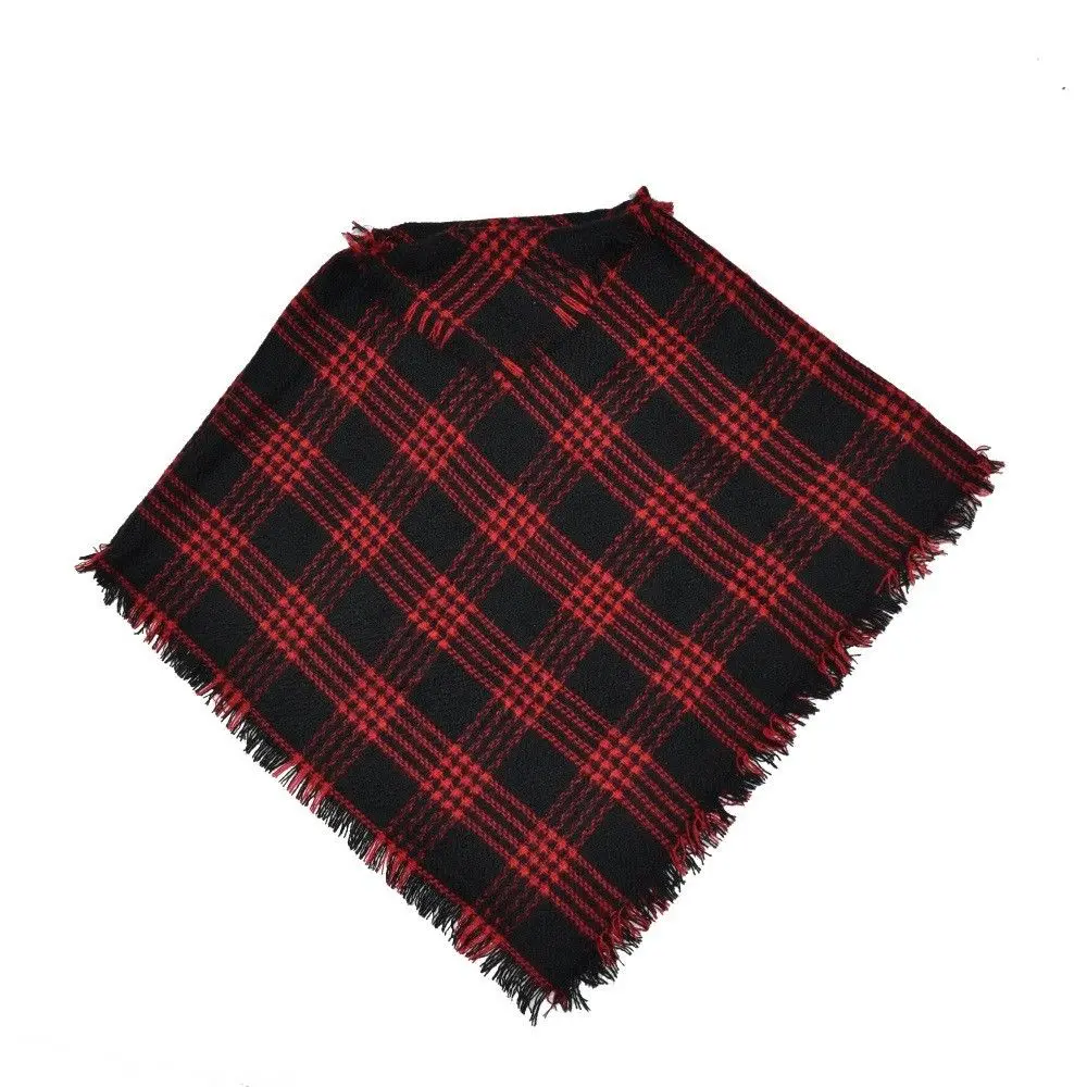 Cute Fashion Kids Toddler Girl Boy Winter Warm Plaid Wool Scarf Tippet Cappa Jacket Baby 3-5T | Детская одежда и обувь