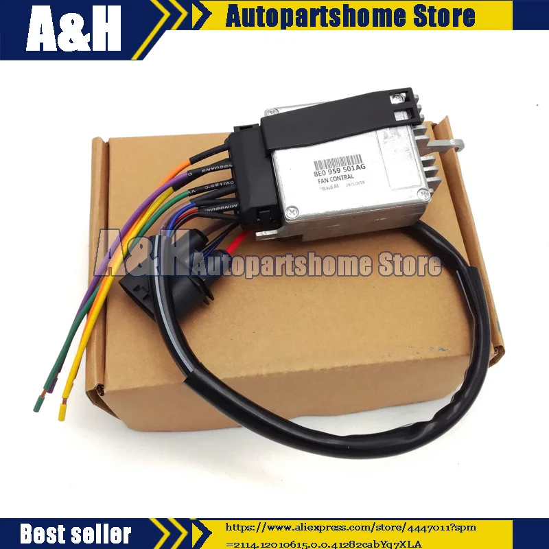 

Remanufactured 8E0959501AG RADIATOR FAN CONTROL UNIT MODULE Compatible For AUDI A4 A4 CABRIO 8E0959501G 8E0959501K 8E0959501AB