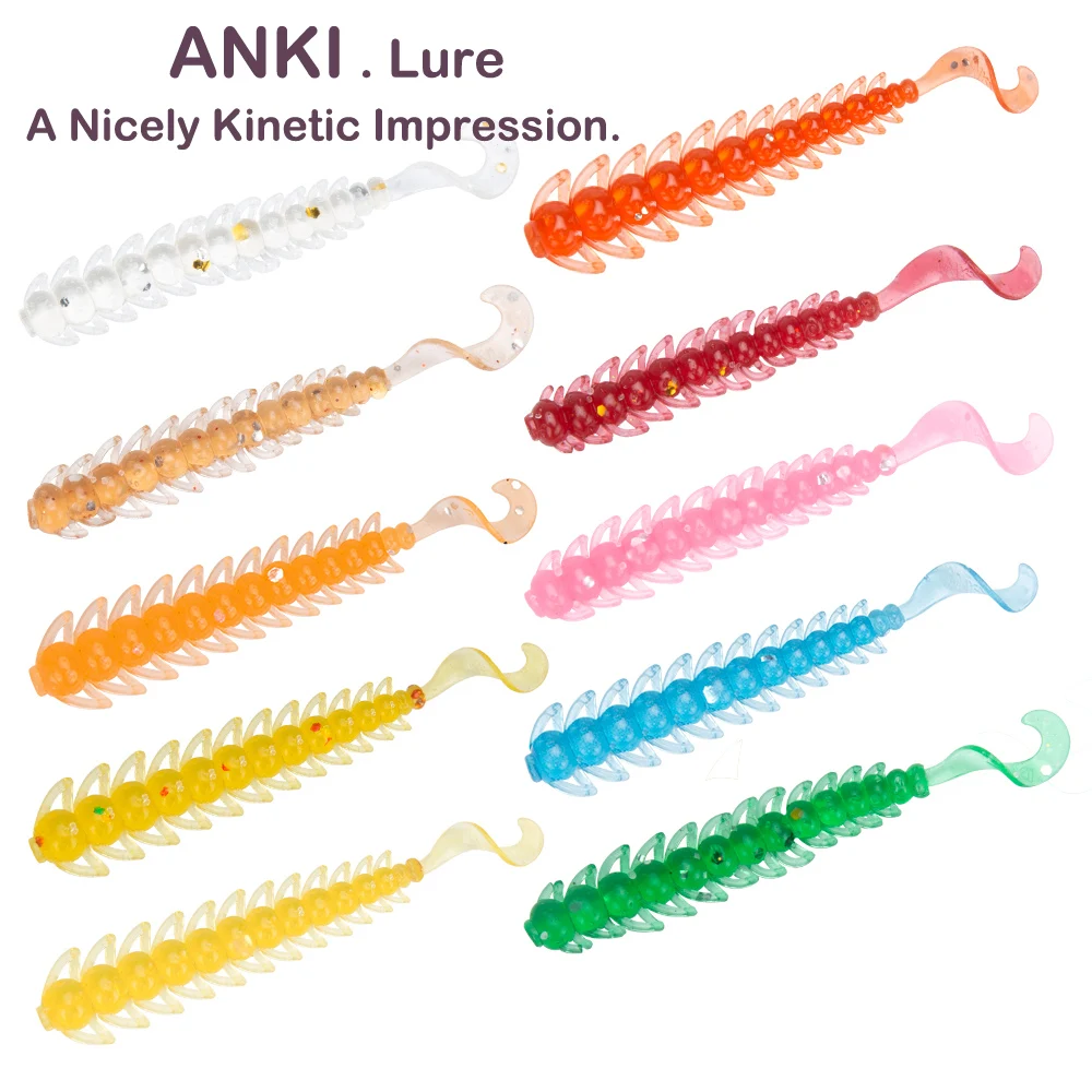 ANKI 12 шт. 0 5 г 4 9 см bugsy salt 2018 новая искусственная Мягкая приманка для ловли карпа