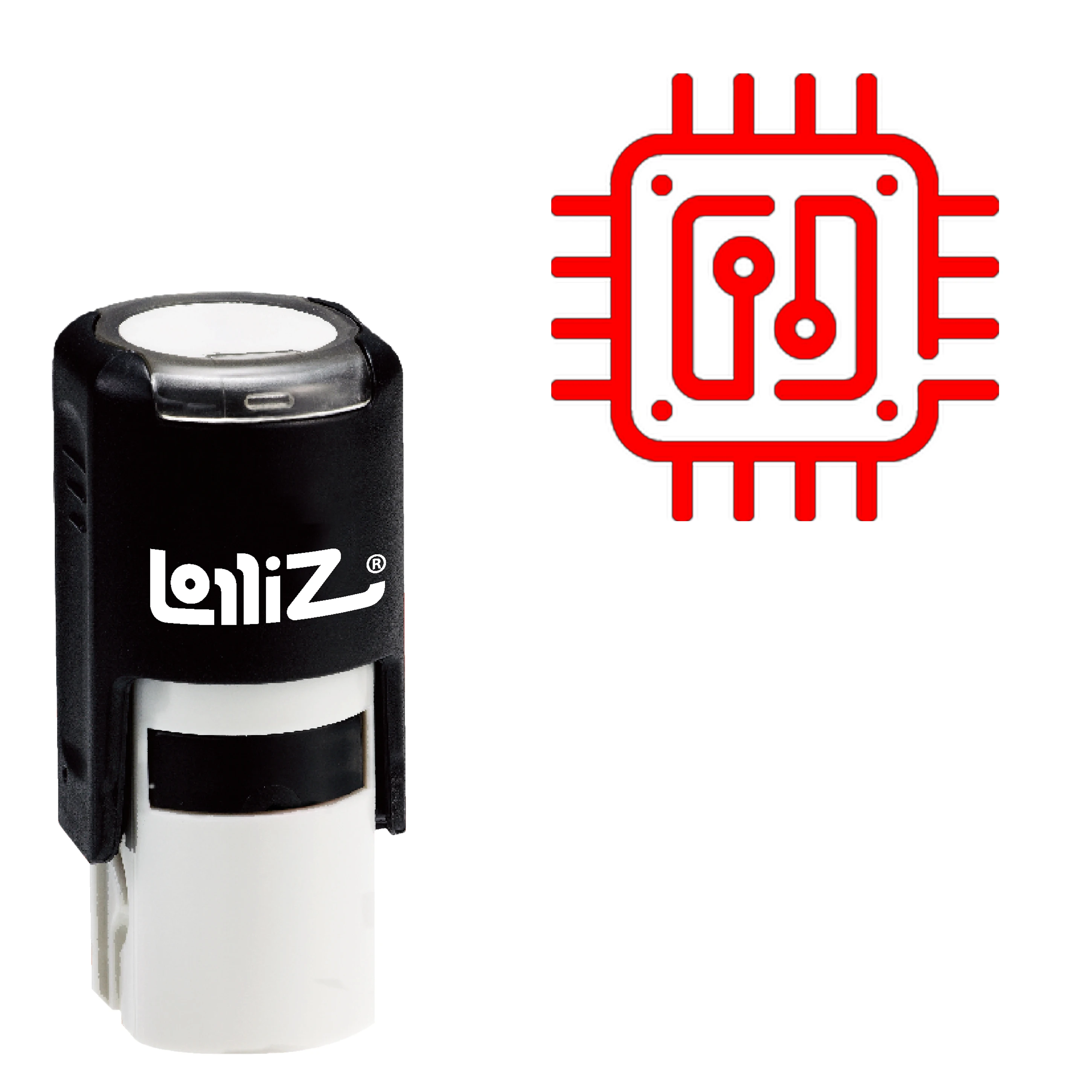 

LolliZ чип само-инкинг резиновый штамп-Современная серия символов