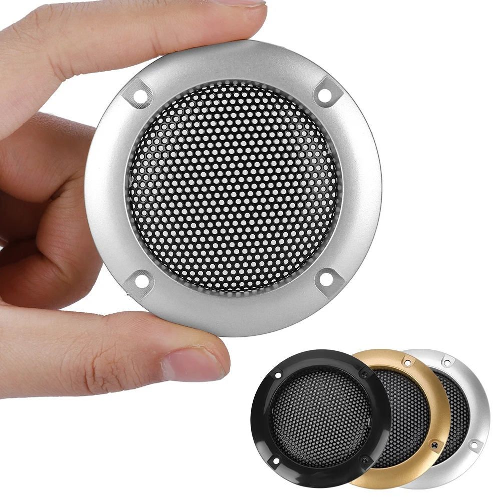 1 пара 2-дюймовых динамиков Декоративные Стальные сетчатые круглые для динамика