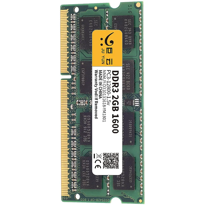 Ju Yun DDR3 2GB 1600 MHz RAM память ноутбука 1333 1066 ноутбук компьютер совместимый 4GB 8GB