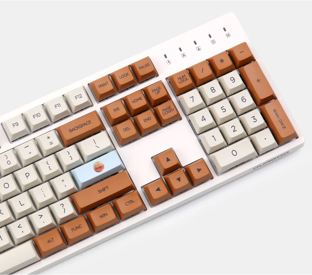 162 ключа PBT Keycaps Mars Colony 2035 краситель sub XDA полный макет Keycap Набор для механической