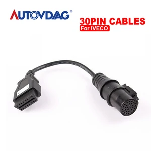 Адаптер OBD для IVECO, переходник с 30 на 16 контактов, для женского грузовика, OBD2, для кабеля OBDii, коннектор IVECO, от 30 контактов до 16 контактов, стандартный, бесплатная доставка