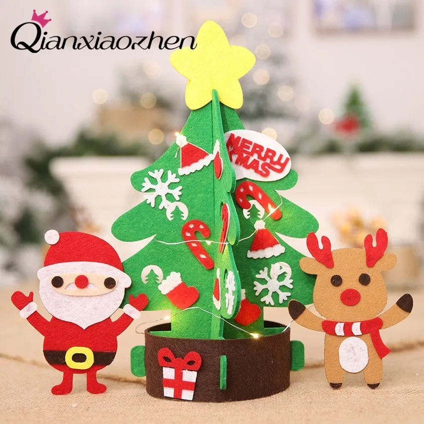 

Qianxiaozhen DIY Christmas Tree Christmas Table Decoration Christmas Home Decorations Gift Christmas Ornaments