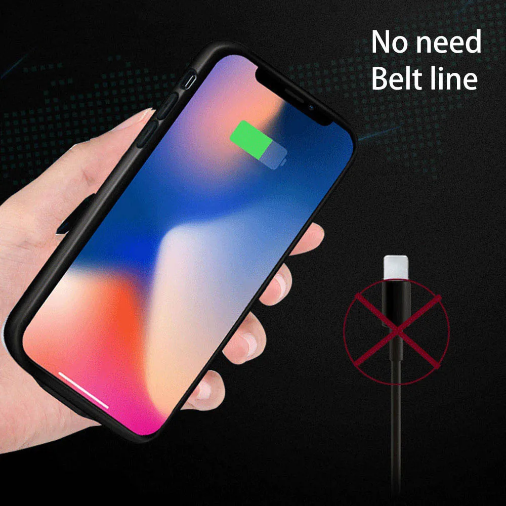 KISSCASE 3000 мАч зарядное устройство чехол для iPhone Powerbank перезаряжаемый телефона