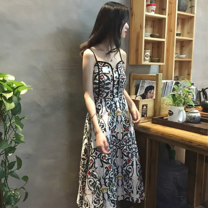 Ugost женское Макси длинное платье без бретелек спагетти ремень лоскутное