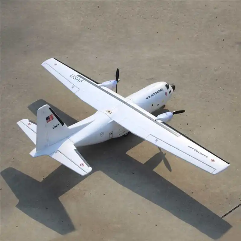 C 160 Cargotrans Twin Hercules 1120 мм размах крыльев EPOS Warbird Transport RC Airplane PNP высокое