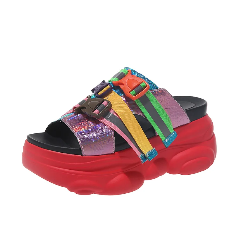 Женские босоножки на толстой платформе zapatillas chinelo sandalia модные летние сандалии