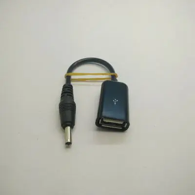 DC 3.5*1.35mm Male Adapter to USB Type A Female Converter Data Power Cable 12cm Black for Tablet PC Phone|Компьютерные кабели и
