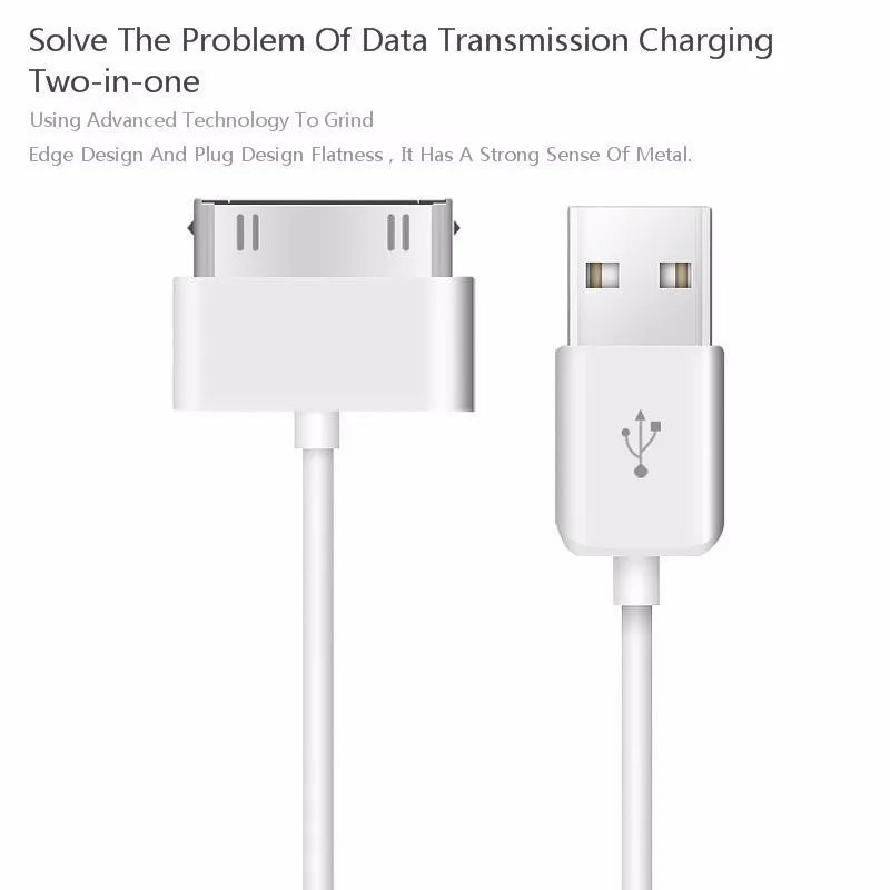 Usb-кабель для зарядки и передачи данных iPhone 4 iPod Nano TOUCH iPad 3 30Pin кабель USB 1 5 м