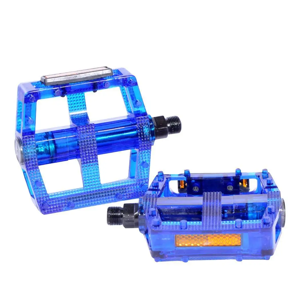 Road Mountain Bike Anti-slip Bicycle Cycling Pedals Rose Red Transparent Blue Green Yellow | Pedal