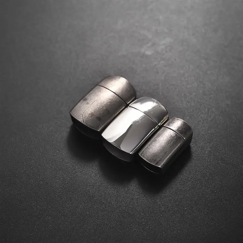 Из нержавеющей стали продолговатая Пряжка для DIY ювелирных изделий кожаный