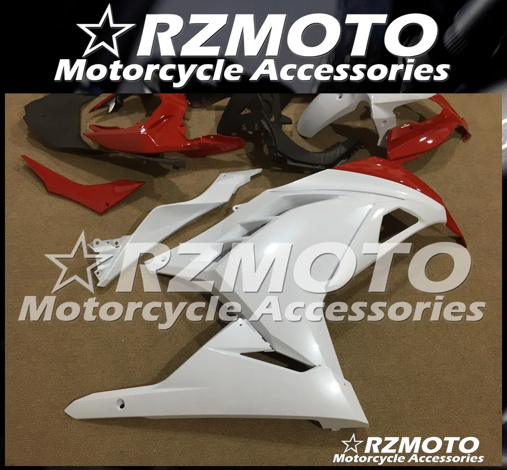 ABS обтекатель кузова комплект пригодный для Kawasaki Ninja300R 13 14 15 16 17 Ninja250R EX250 EX300 2013 2014