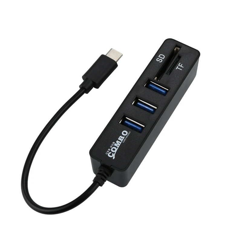 2 в 1 Type C Otg Usb 0 концентратор сплиттер комбинированный 3 порта и Sd/Tf кардридер