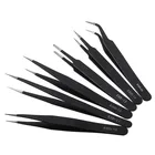 1 шт. антистатические изогнутые щипцы из нержавеющей стали с прямым наконечником, прецизионный Пинцет для пайки, электронный щипцы для ESD, инструмент, 6 типов, Новинка