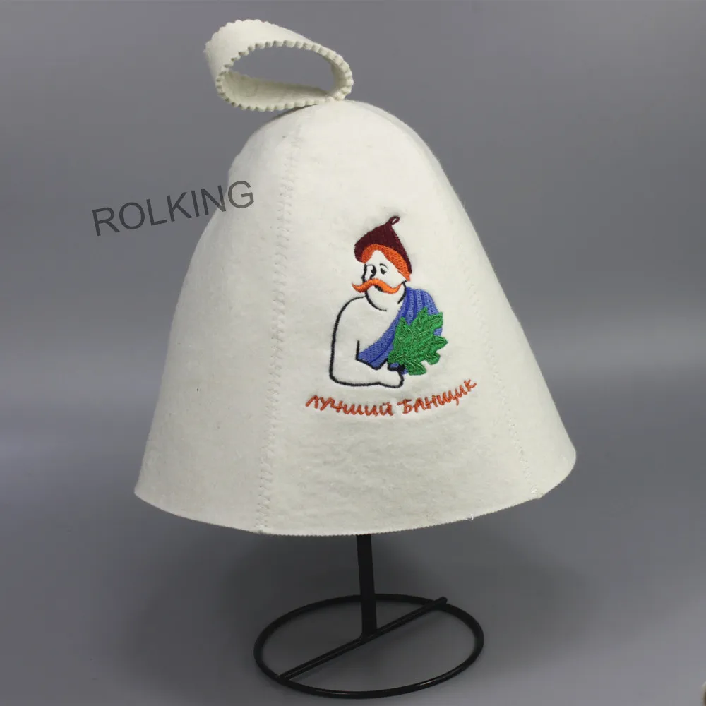 100% сауна шерстяной войлок Паровая шляпа бесплатная доставка|sauna hat|hat hathat h |