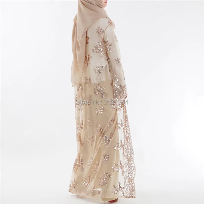 Размера плюс 2018 летний Abaya Дубай сексуальный женский длинный с блестками кружева