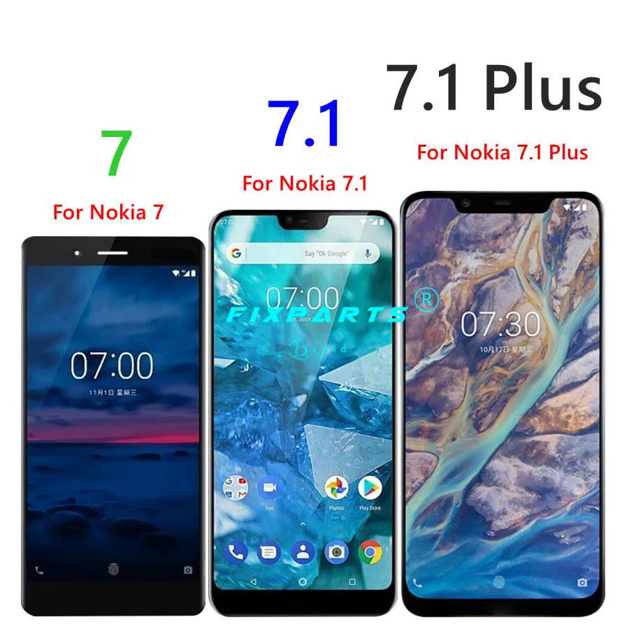 100% протестированный 7.1 ЖК-дисплей для 5 2 &quotNokia N7 с сенсорным экраном дигитайзер