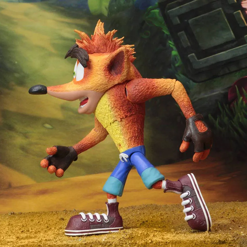 Crash Bandicoot подвижная фигурка 1/8 Масштаб Окрашенные рис Рисунок игрушка мобильный