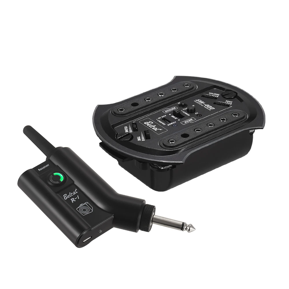Аккумуляторная Акустическая гитара Belcat SW400 + R1 UHF беспроводная акустическая