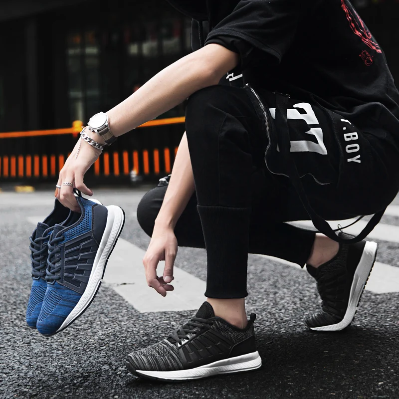 new Men Mesh Sneakers Light Running Shoes for Outdoor Male Athletic Loafers Big Size Trainers Man Quality Footwear | Спорт и