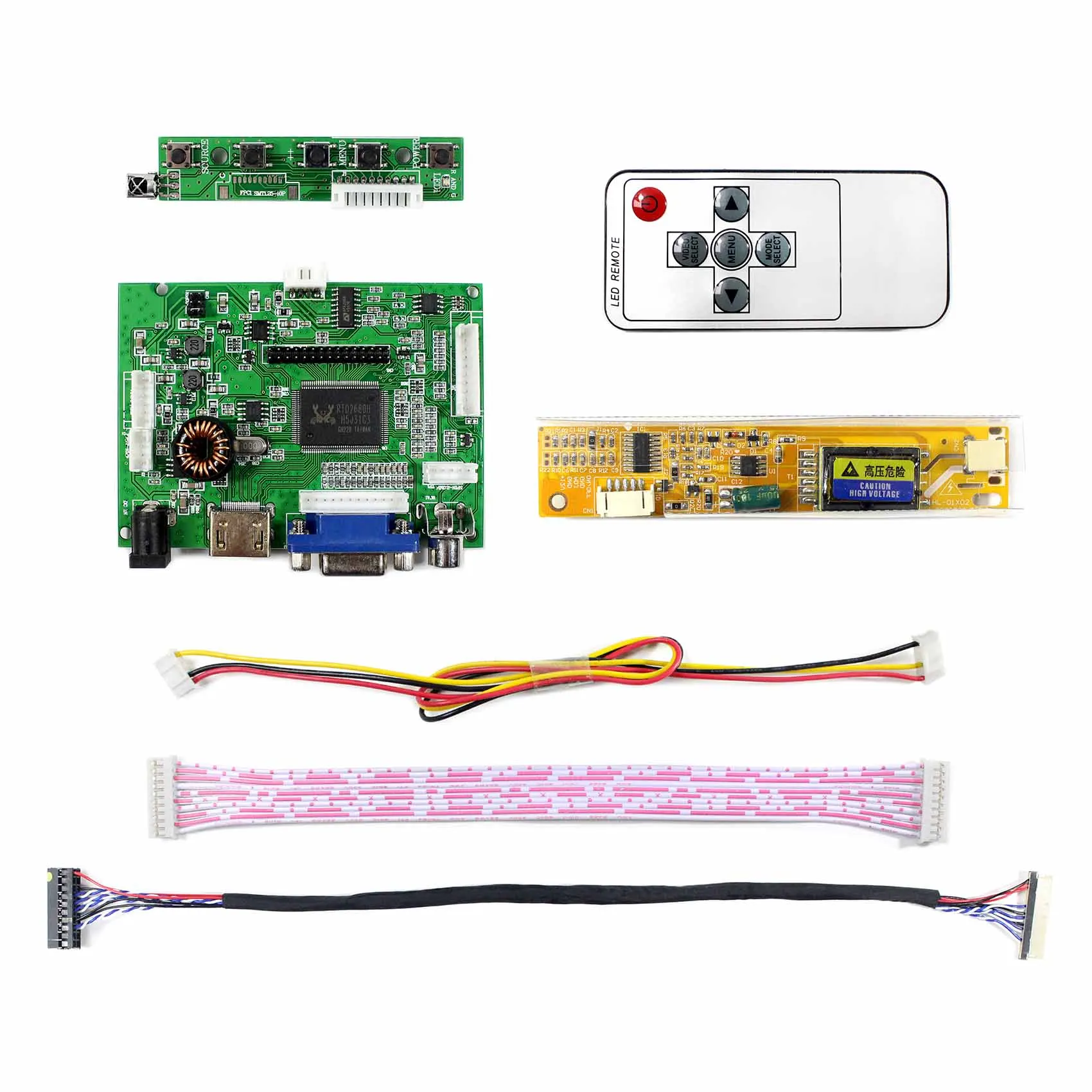 HD MI VGA 2AV ЖК дисплей Драйвер доска работа для 12 1 дюймов 1024x768HT12X12 100 HT12X21 230 LP121X05 LTN121XF
