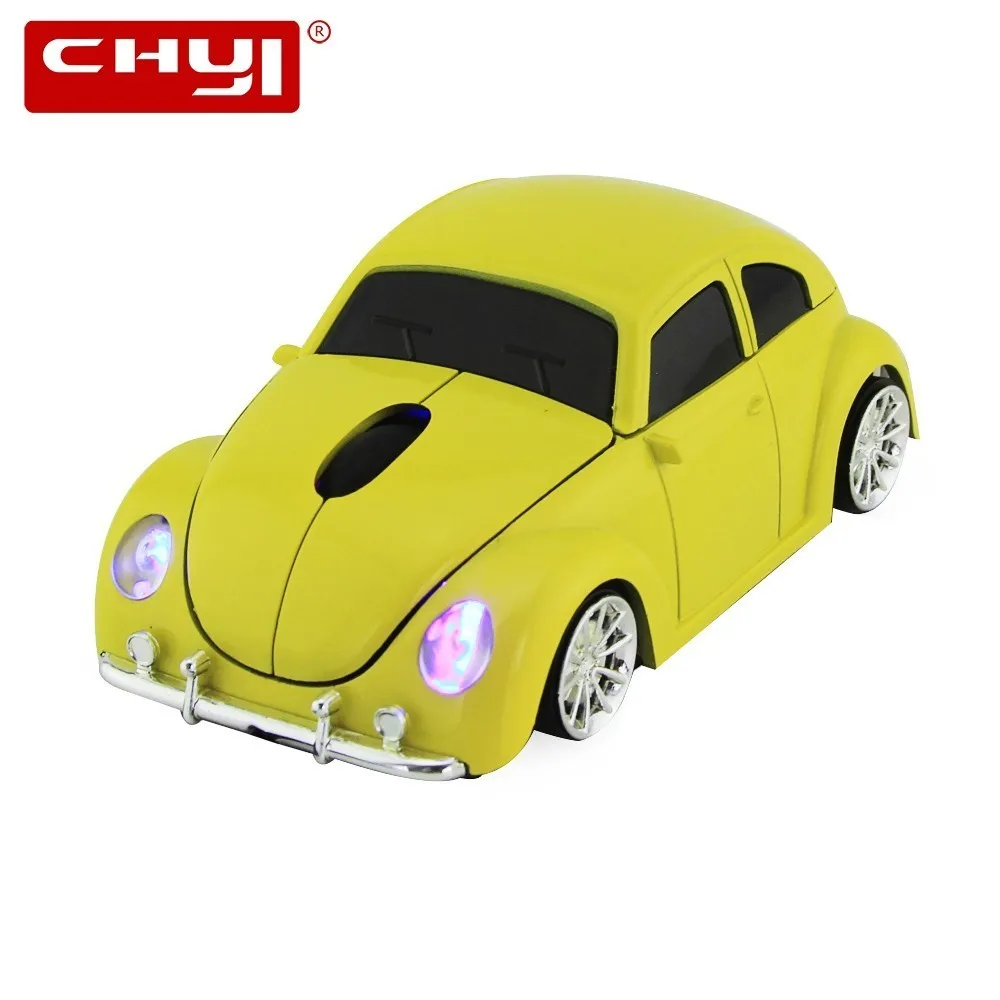 

CHYI Car Shape 2.4G Wireless Mouse Beetle Car Model Optical Computer USB Mouse 1600 DPI Mini Mice Gift For PC Laptop Desktop