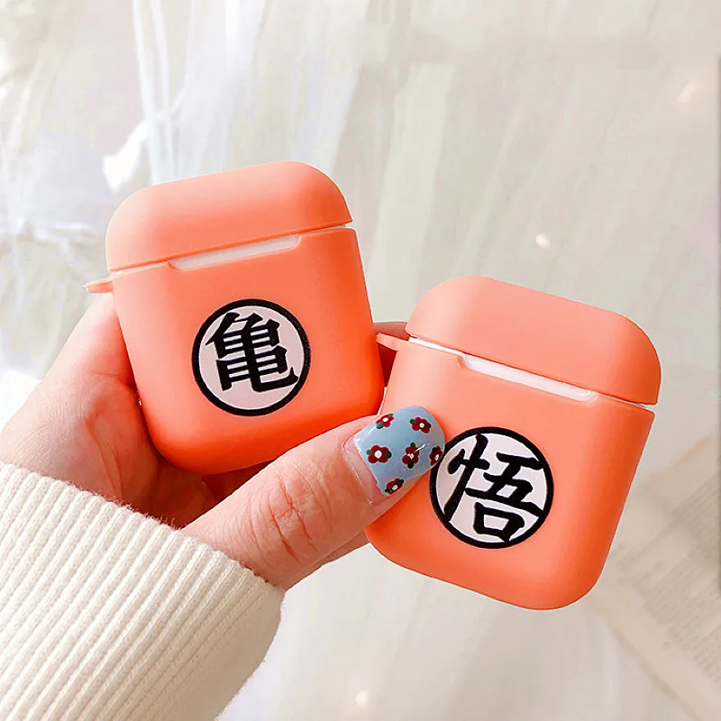 Японский аниме Dragon Ball Goku Мягкий силиконовый чехол для наушников для apple airpods наушники беспроводные Bluetooth защитный чехол