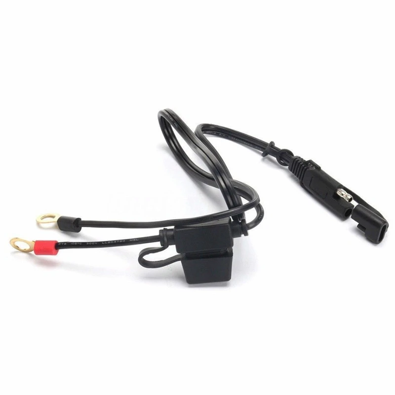 Motorcycle Cable Electric Car Charging Line Solar Cell Round Terminal SAE with 10A Fuse |