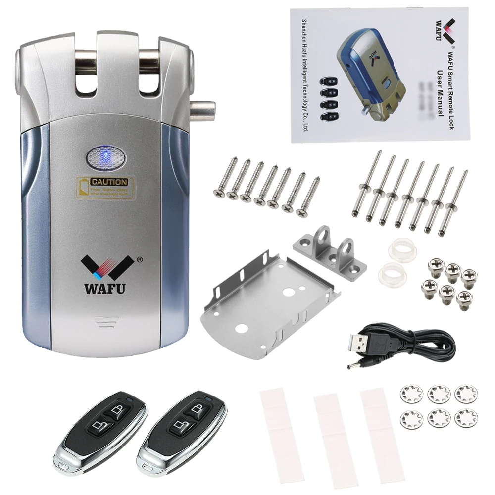 Беспроводной замок WAFU WF 018 с дистанционным управлением незаметный БЕСКЛЮЧЕВОЙ