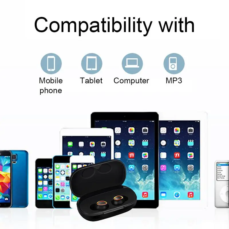 S1 Tws Bluetooth V5.0 + EDR настоящая Беспроводная стерео звуковая гарнитура Мини