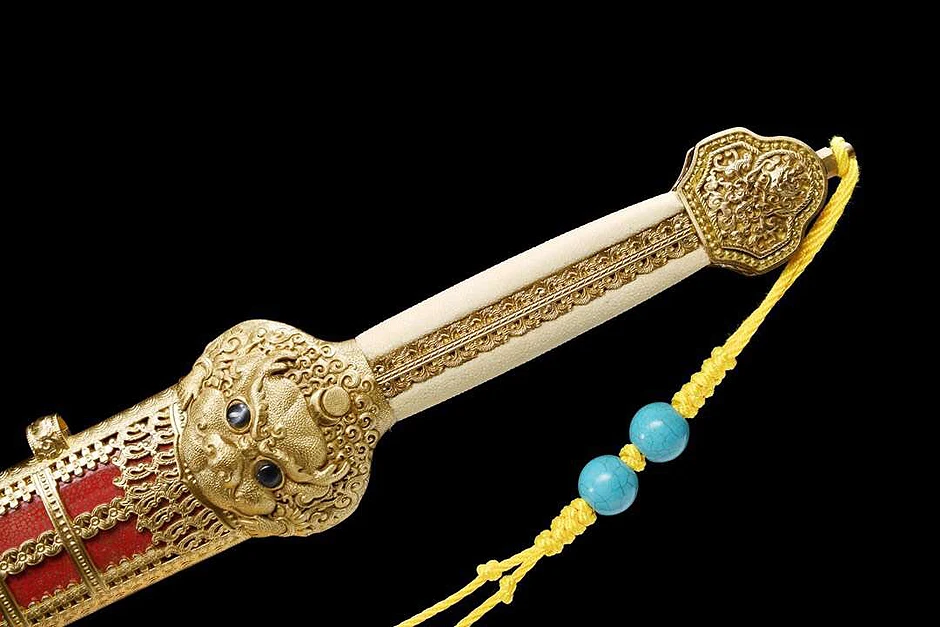 Classical Yongle sword lFully Hand-made Ming Dynasty Sword Damascus Folded Steel Polished Collection | Дом и сад