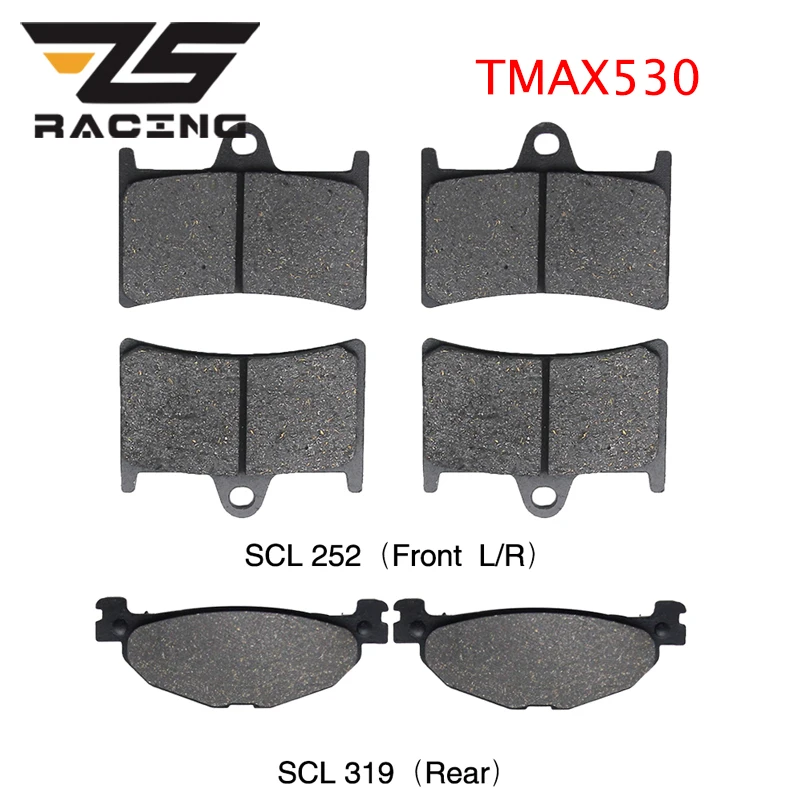 ZS Racing 3 пары полуметаллических передних тормозных колодок и задних для мотоцикла