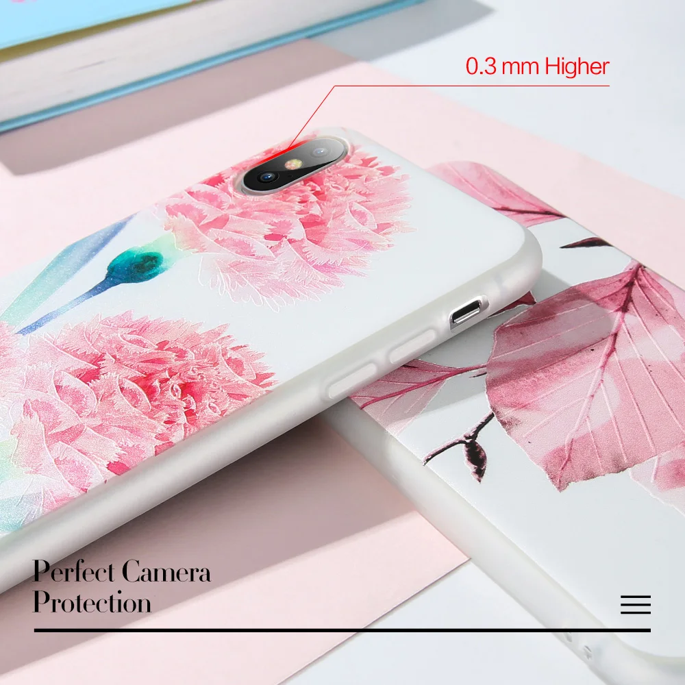 KISSCASE тиснением чехол для телефона huawei Коврики 20 10 lite pro мягкий цветок Nova 3 3i 2 Y5