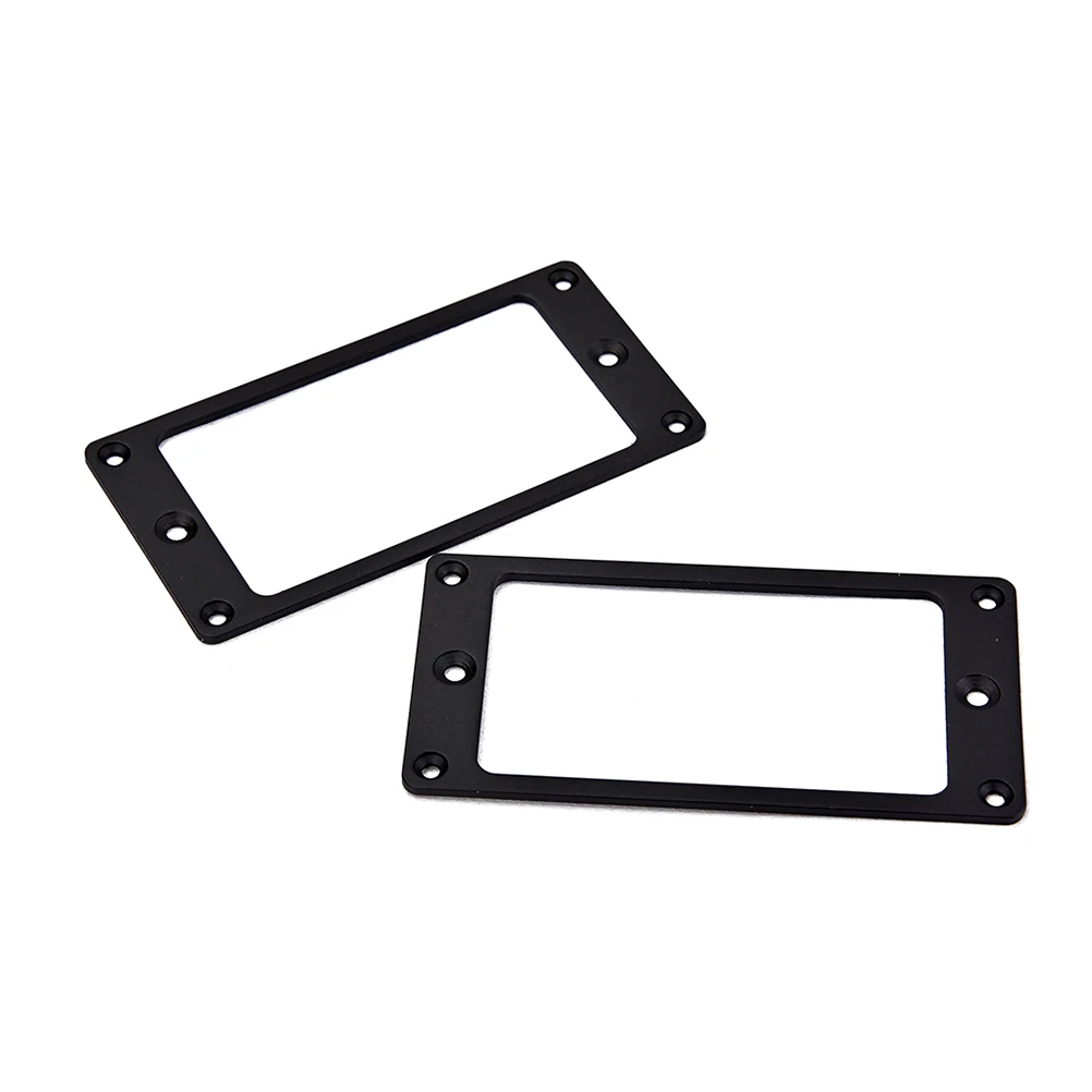 2 шт. металлический Humbucker Пикап Кольцо Изогнутая Нижняя рамка подходит для LP