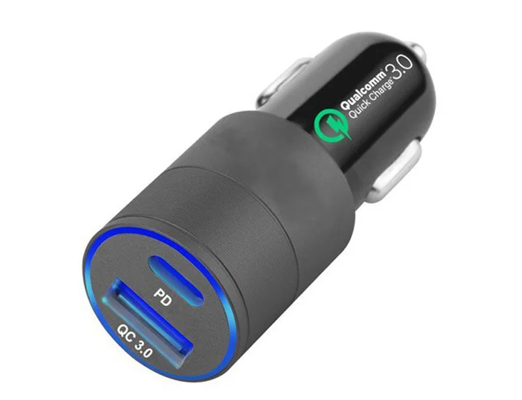 100 шт. новый стиль USB Автомобильное зарядное устройство Тип C PD QC3.0 автомобильное