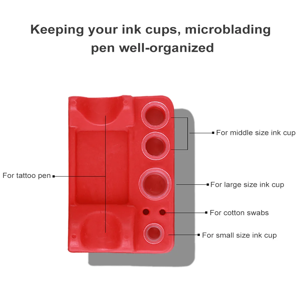 Квадратный силиконовый пигмент для тату держатель чашки вышивка крышка краски