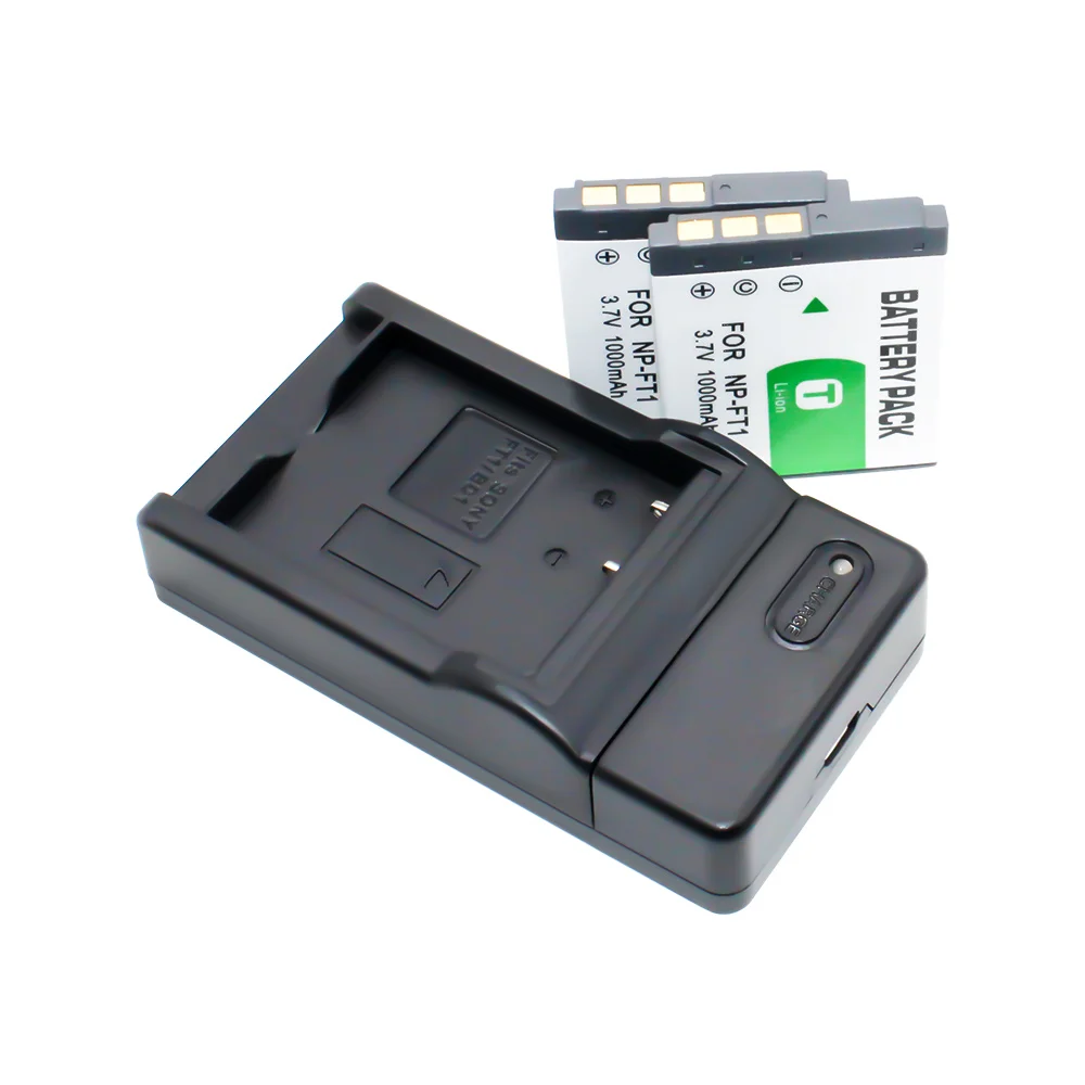 2 шт. литиевый аккумулятор NP-FT1 NP FT1 + 1 зарядное устройство для Sony DSC-M1 DSC-M2 DSC-T10 DSC-L1
