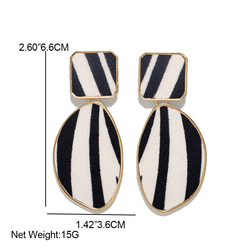 Женские леопардовые серьги Flatfoosie геометрические модные квадратные панковские