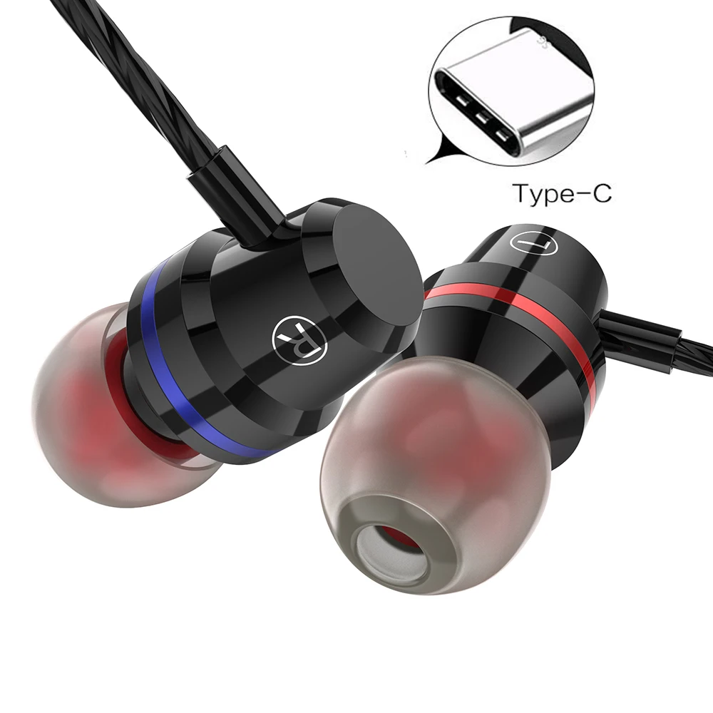 Стерео наушники для Usb Type-c с микрофоном Type C Fone de ouvido Kulaklik Xiaomi Mi 6/8 Huawei phone Auriculares |