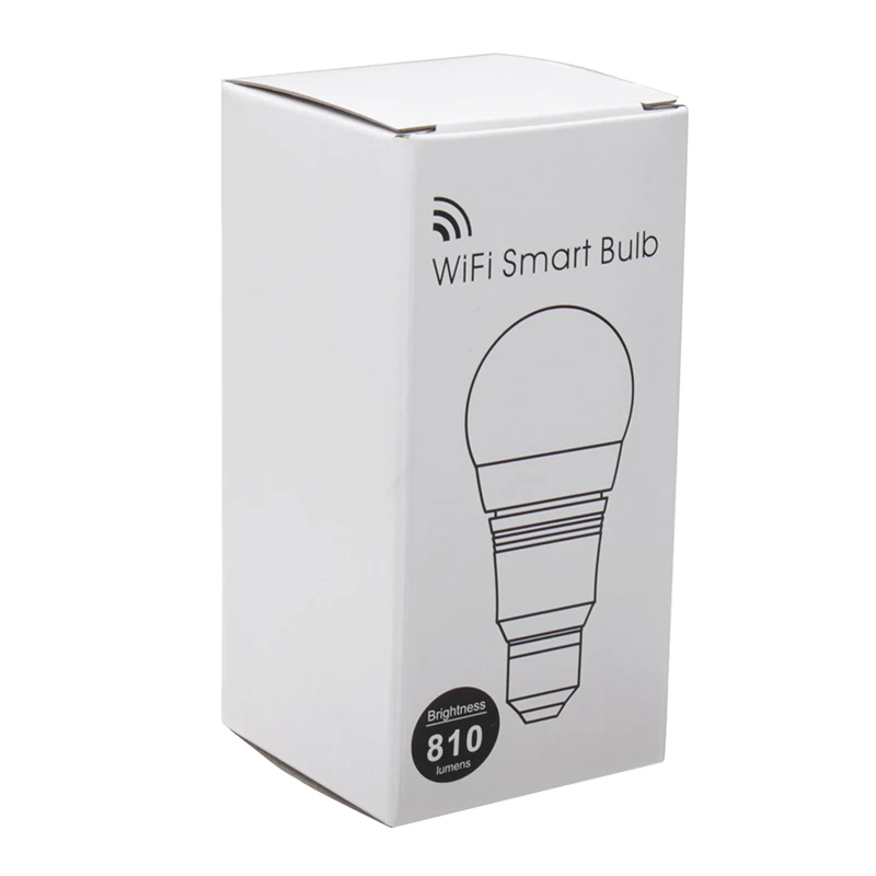 CLAITE E14 B22 9 Вт RGB + теплый белый WIFI Светодиодная умная лампа работает с Alexa голосовым