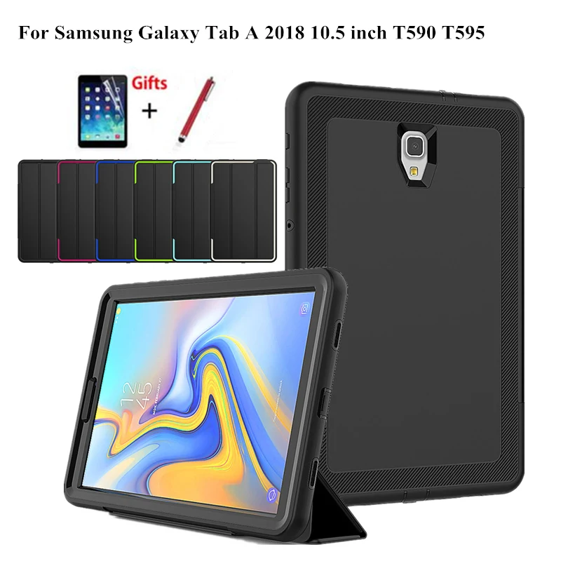 Чехол для Samsung Galaxy Tab A A2 2018 10 5 дюймов T590 T595 T597 умный чехол планшета жесткий с