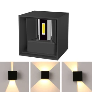 Светодиодная уличная настенная лампа, водонепроницаемый светильник для крыльца, 10 Вт, IP66, с регулируемой яркостью и регулируемым углом, для помещений и улицы